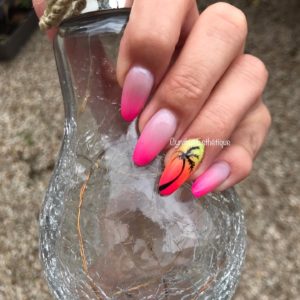 Faux ongles chablon acrygel avec babycolor